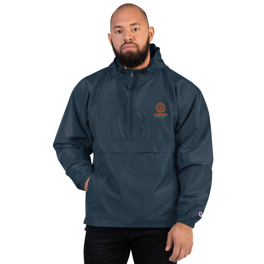 Stack logo orange - Embroidered Champion Packable Jacket