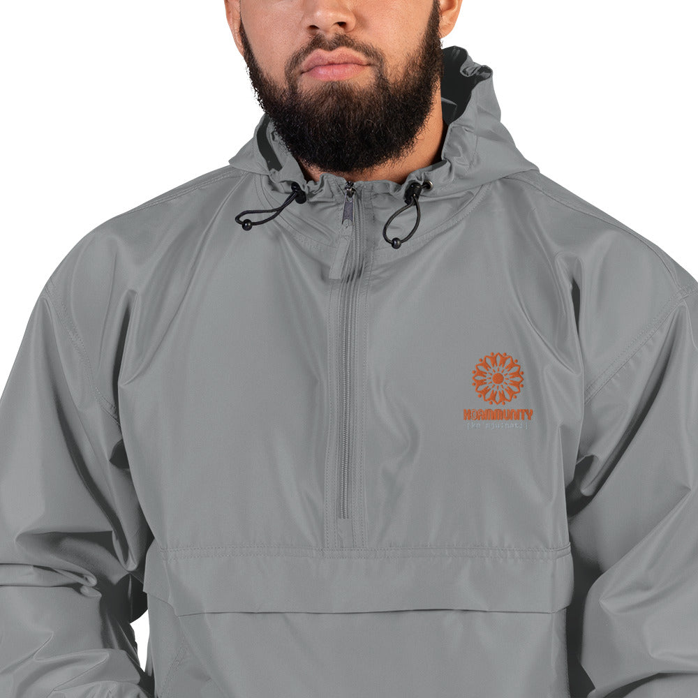 Stack logo orange - Embroidered Champion Packable Jacket