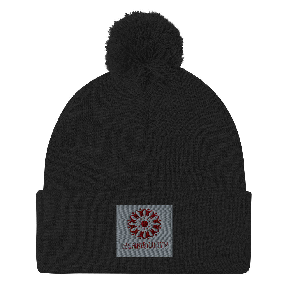 Koammunity main logo - Pom Pom Knit Cap