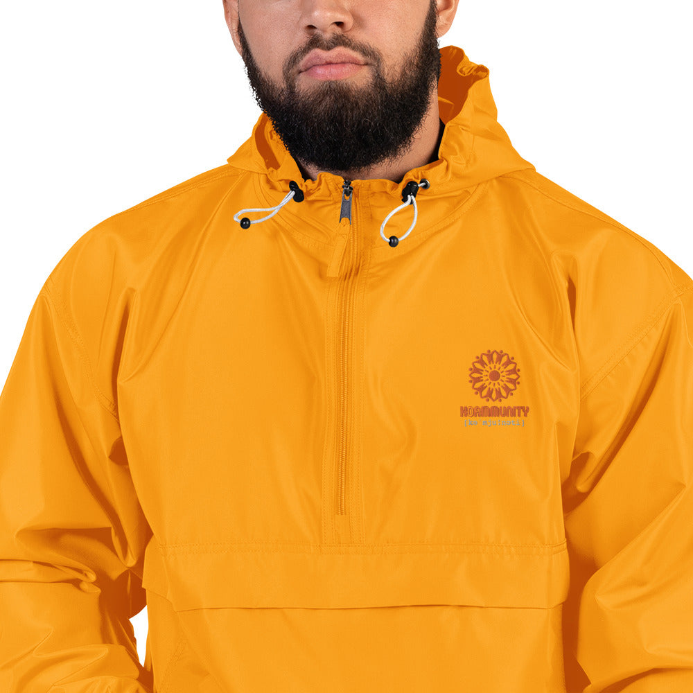 Stack logo orange - Embroidered Champion Packable Jacket