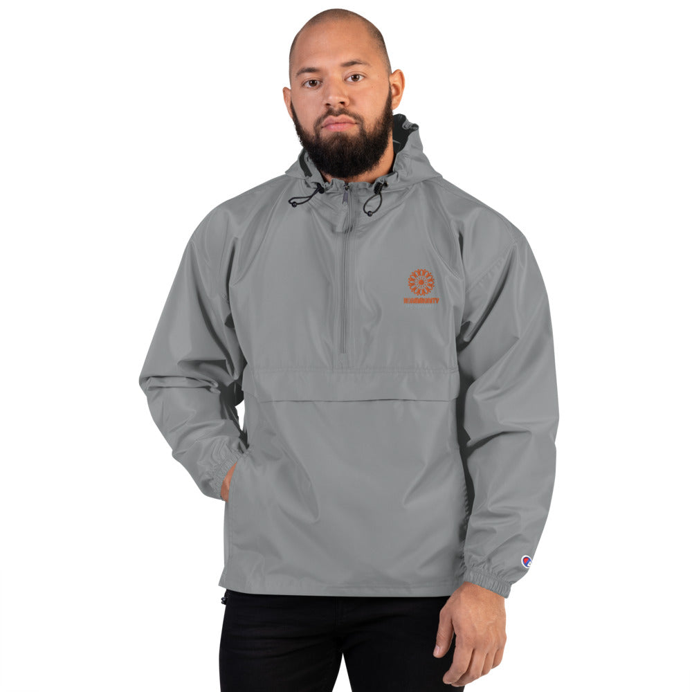 Stack logo orange - Embroidered Champion Packable Jacket